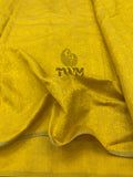 Yellow Premium Handloom Cotton Jacquard Fabric